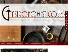 Tablet Screenshot of gastronomistico.com